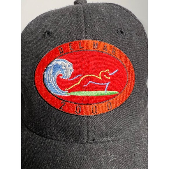Delmar Racetrack 2000 Cap  OS Adjustable Black, Red   Cotton - Picture 2 of 16